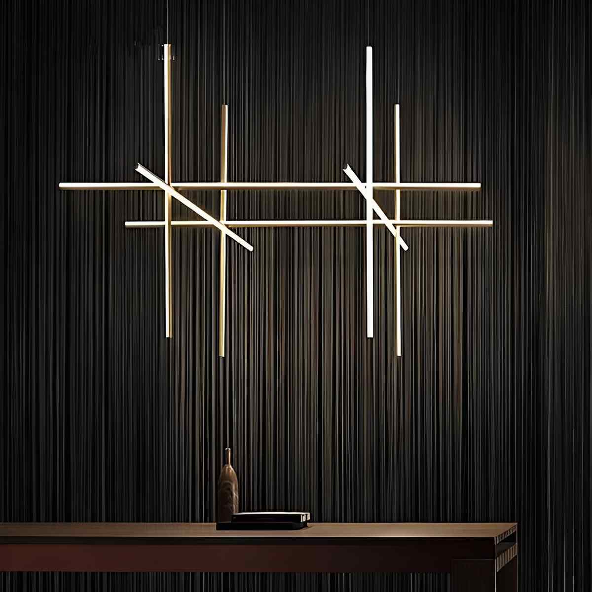 Lavisa - Modern Minimalist Geometric Linear LED Pendant Light