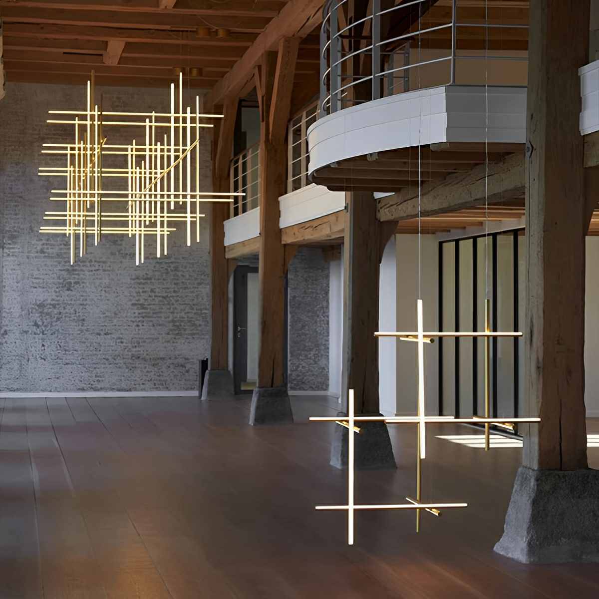 Lavisa - Modern Minimalist Geometric Linear LED Pendant Light