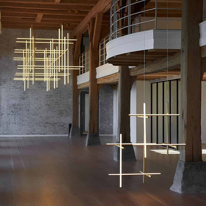Lavisa - Modern Minimalist Geometric Linear LED Pendant Light