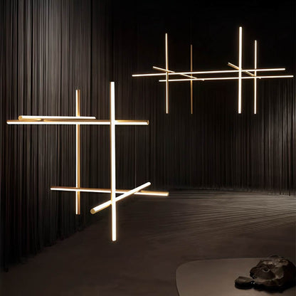 Lavisa - Modern Minimalist Geometric Linear LED Pendant Light