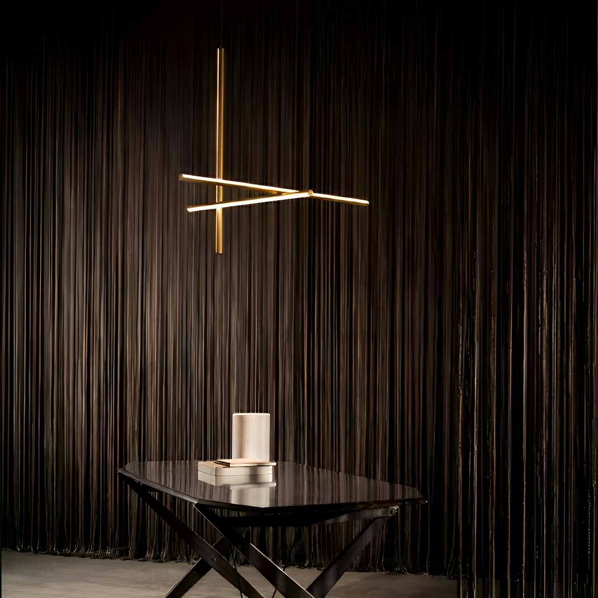 Lavisa - Modern Minimalist Geometric Linear LED Pendant Light