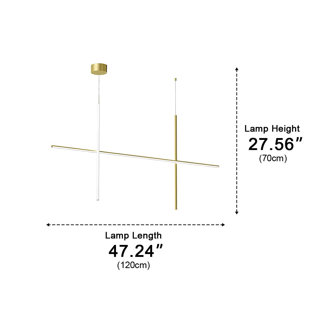 Lavisa - Modern Minimalist Geometric Linear LED Pendant Light