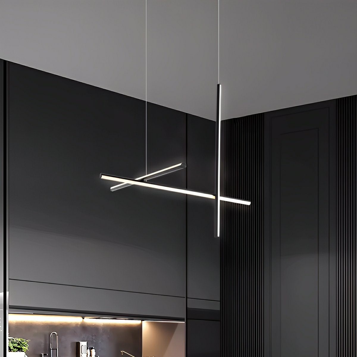 Lavisa - Modern Minimalist Geometric Linear LED Pendant Light