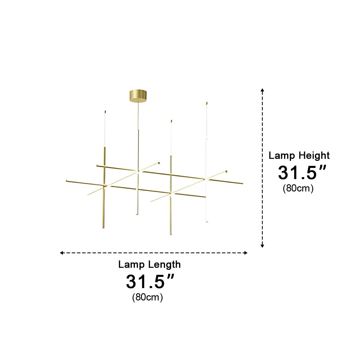 Lavisa - Modern Minimalist Geometric Linear LED Pendant Light