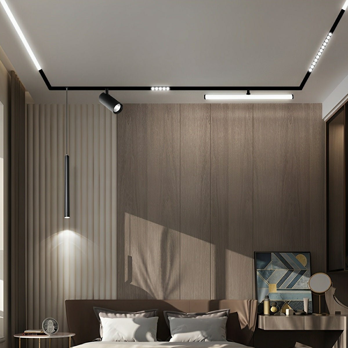 Lavisa - Modern Minimalist Magnetic DIY Recessed LED Track Light