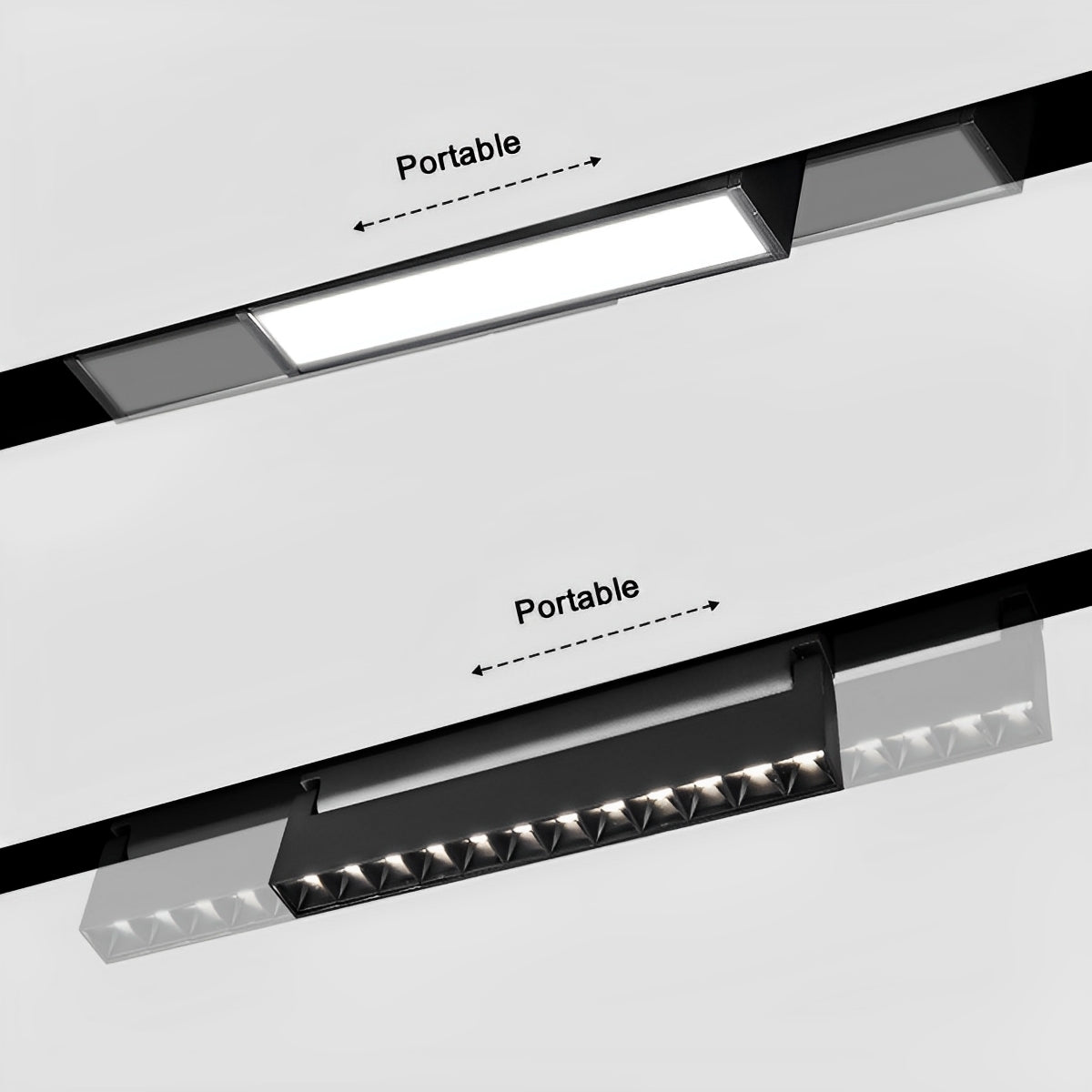 Lavisa - Modern Minimalist Magnetic DIY Recessed LED Track Light