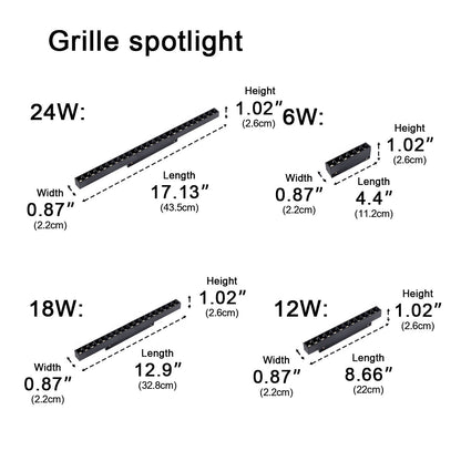 Lavisa - Modern Minimalist Magnetic DIY Recessed LED Track Light