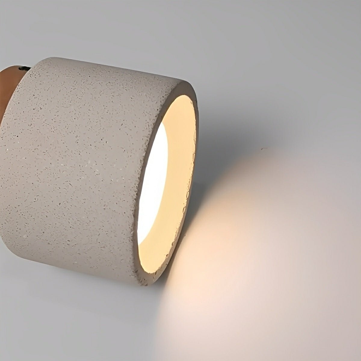 Lavisa - Modern Minimalist Round Concrete LED Ceiling Light