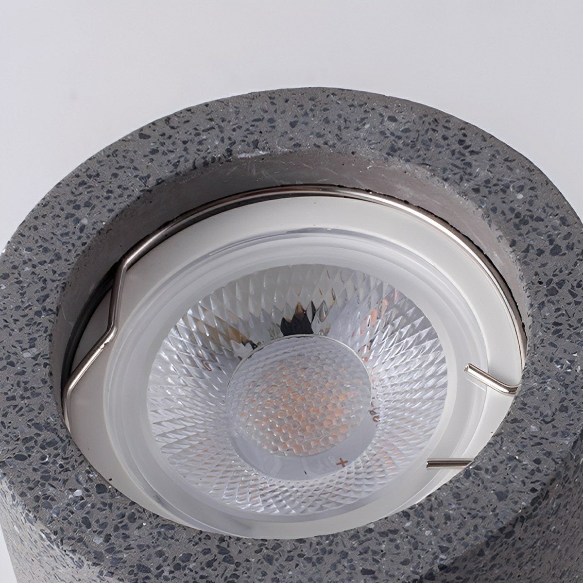 Lavisa - Modern Minimalist Round Concrete LED Ceiling Light