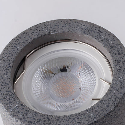 Lavisa - Modern Minimalist Round Concrete LED Ceiling Light