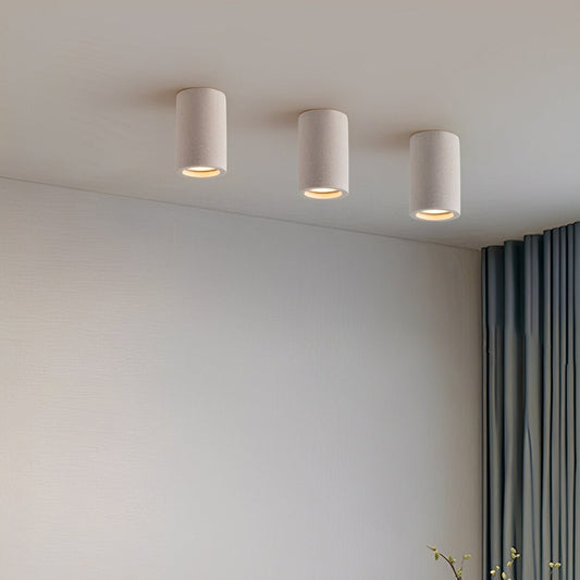 Lavisa - Modern Minimalist Round Concrete LED Ceiling Light