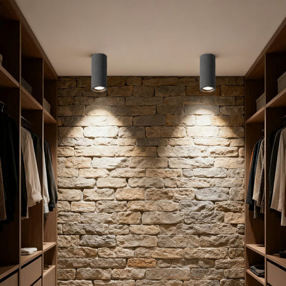 Lavisa - Modern Minimalist Round Concrete LED Ceiling Light