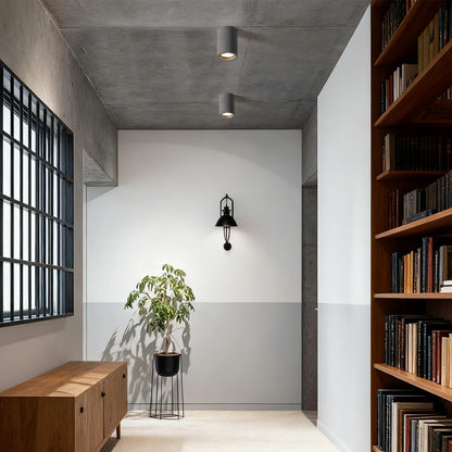 Lavisa - Modern Minimalist Round Concrete LED Ceiling Light