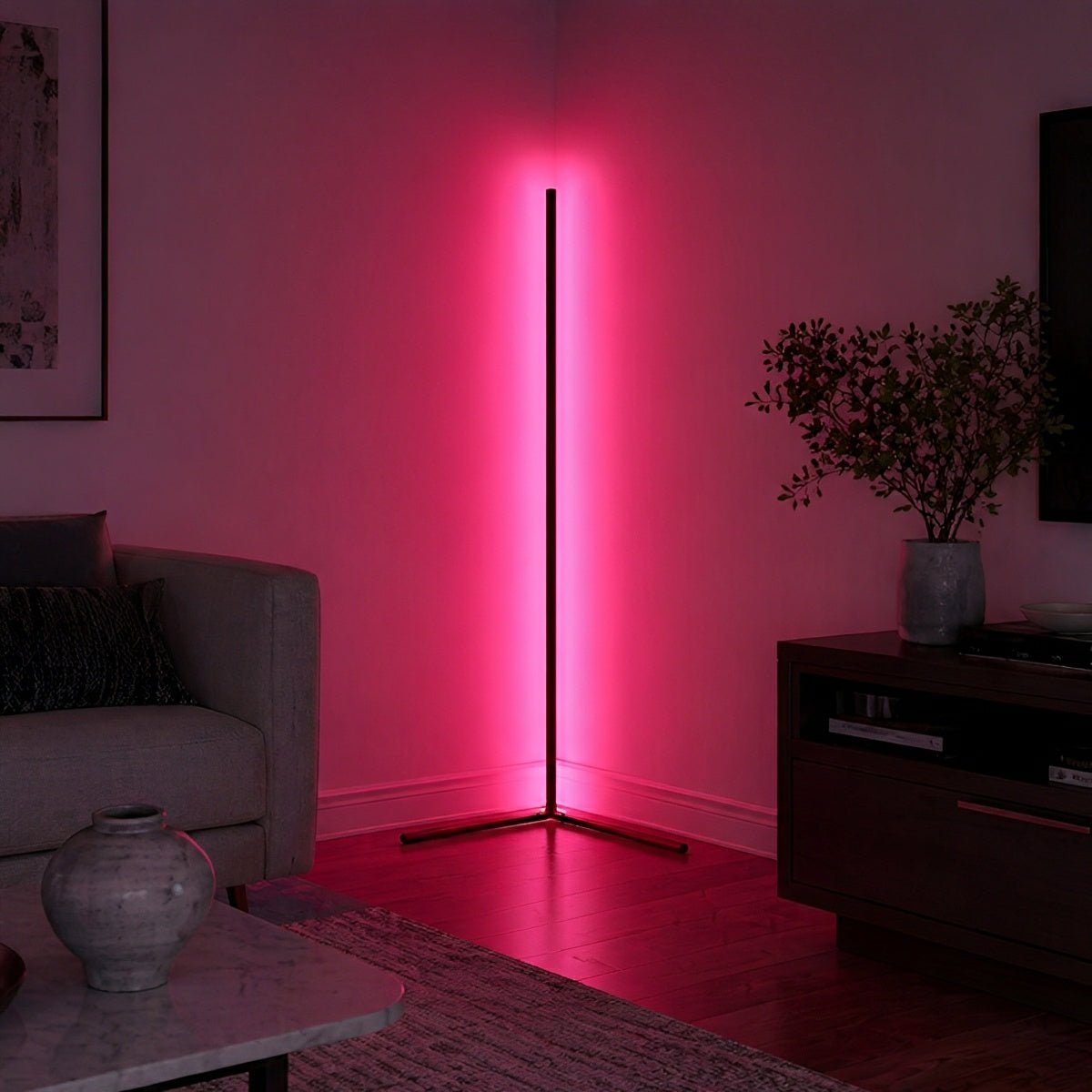 Lavisa - Modern Minimalist Smart LED Corner Floor Lamp