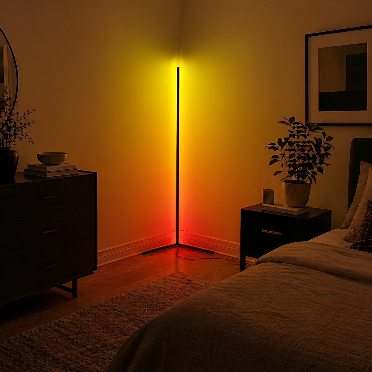 Lavisa - Modern Minimalist Smart LED Corner Floor Lamp