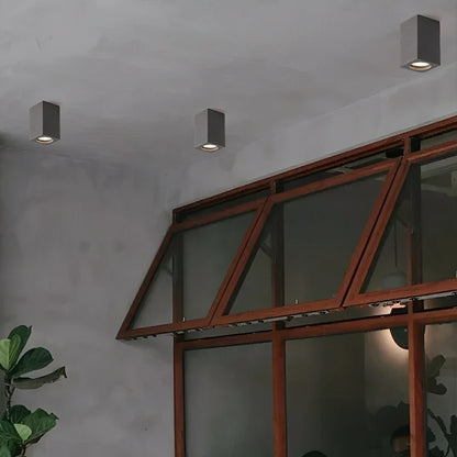 Lavisa - Modern Square Concrete LED Ceiling Light Minimalist Fixture