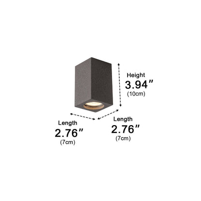 Lavisa - Modern Square Concrete LED Ceiling Light Minimalist Fixture