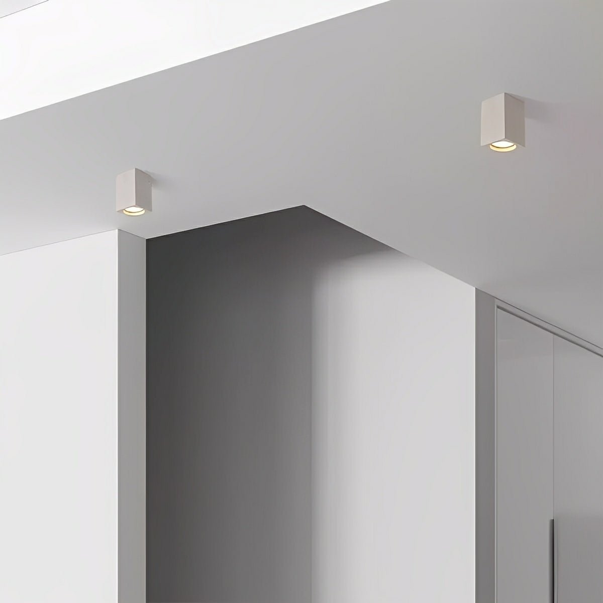Lavisa - Modern Square Concrete LED Ceiling Light Minimalist Fixture