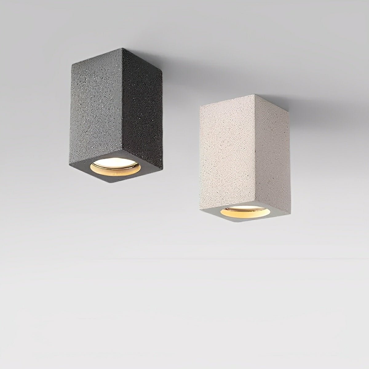 Lavisa - Modern Square Concrete LED Ceiling Light Minimalist Fixture