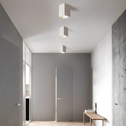 Lavisa - Modern Square Concrete LED Ceiling Light Minimalist Fixture