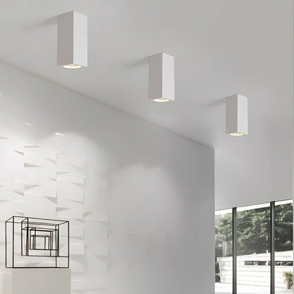 Lavisa - Modern Square Concrete LED Ceiling Light Minimalist Fixture