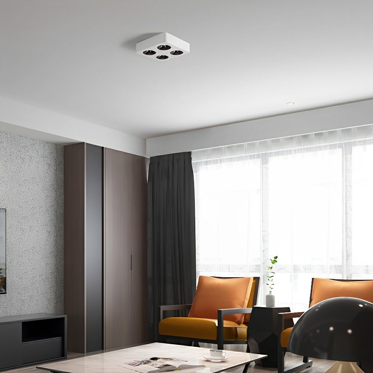 Lavisa - Modern Minimalist Square LED Indoor Ceiling Spotlight