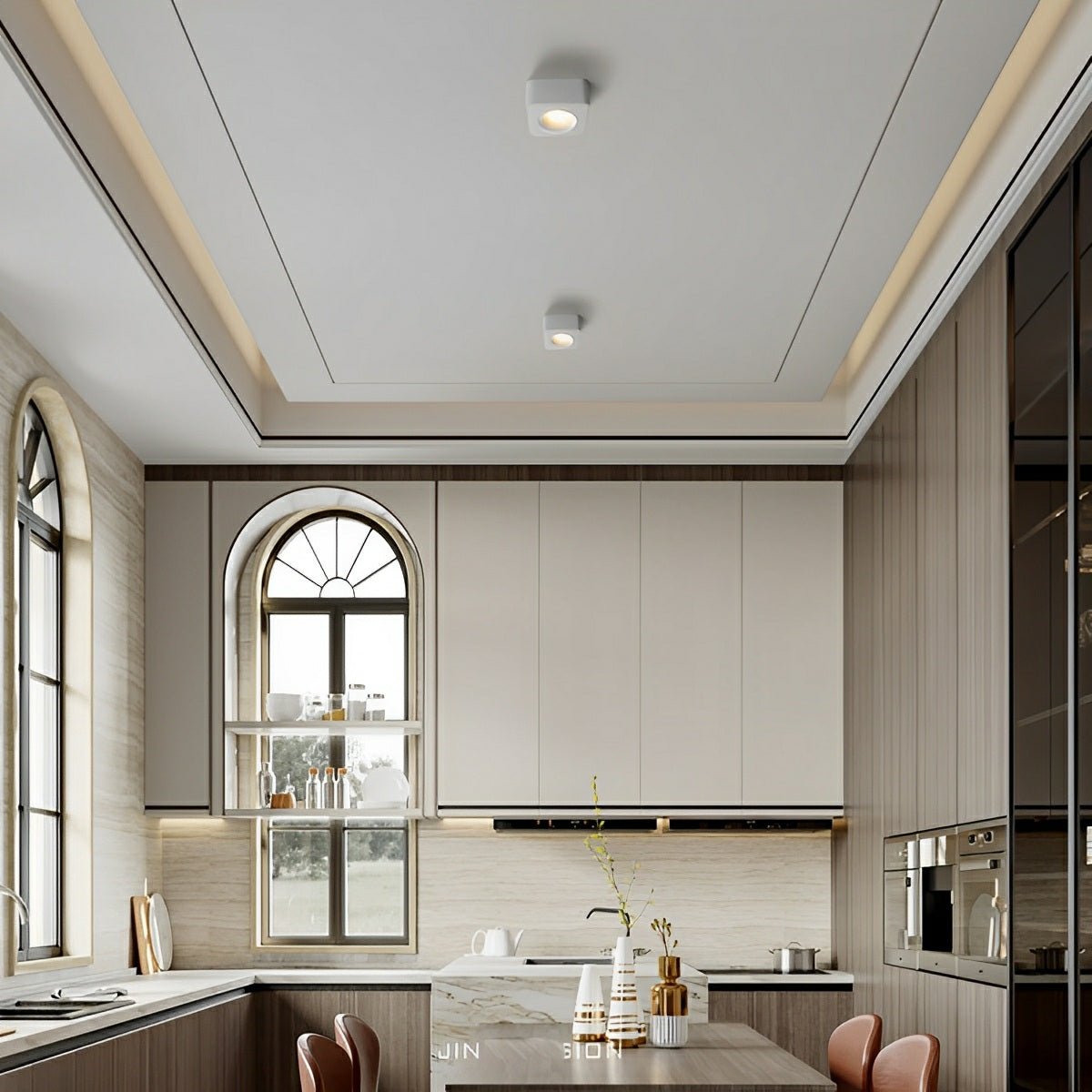 Lavisa - Modern Minimalist Square LED Indoor Ceiling Spotlight