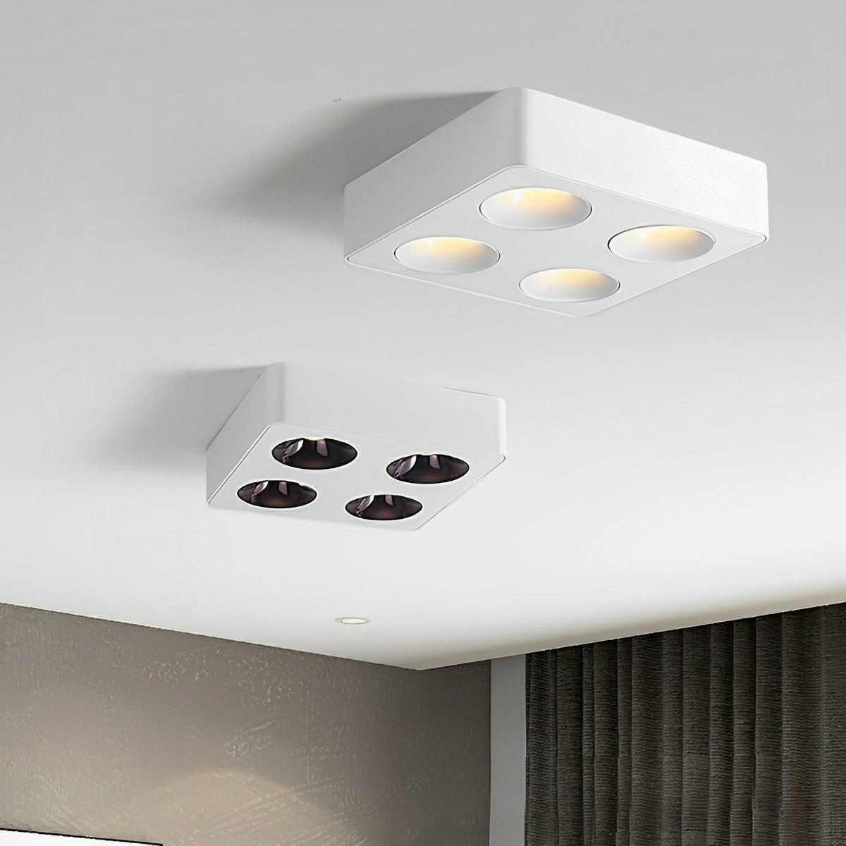Lavisa - Modern Minimalist Square LED Indoor Ceiling Spotlight