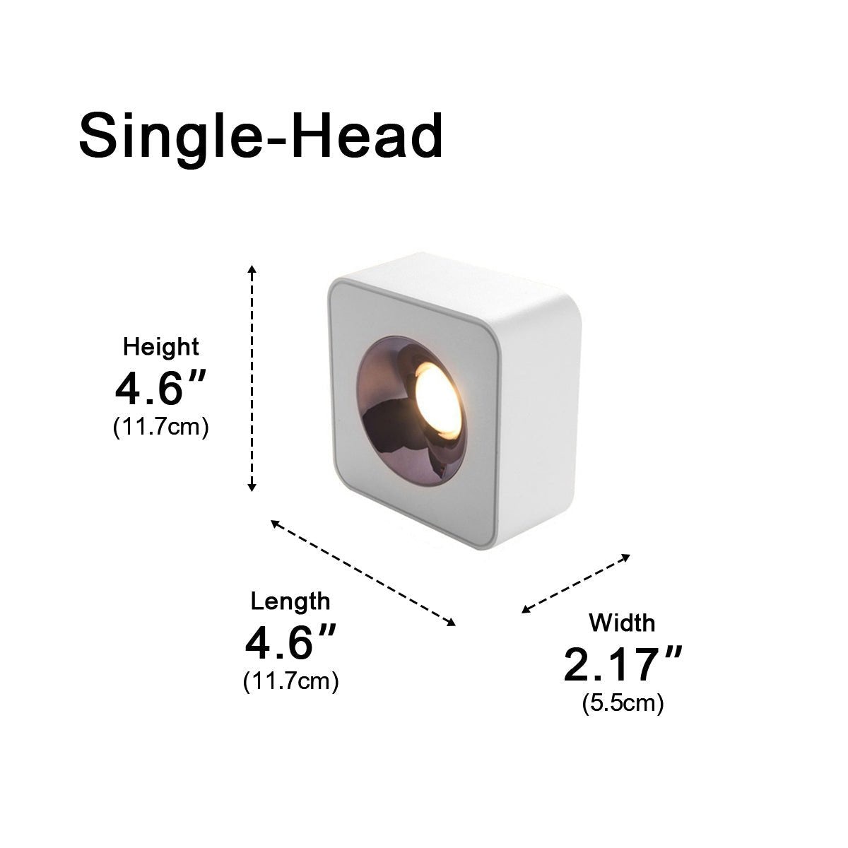 Lavisa - Modern Minimalist Square LED Indoor Ceiling Spotlight