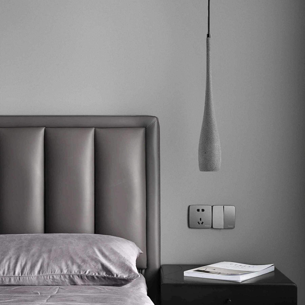 Lavisa - Modern Minimalist Water Drop Concrete LED Pendant Light