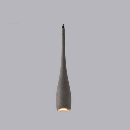 Lavisa - Modern Minimalist Water Drop Concrete LED Pendant Light