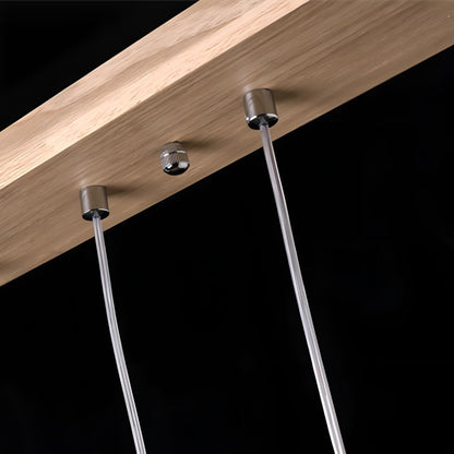 Lavisa - Modern Minimalist Wood Art Firewood Stick Pendant Light