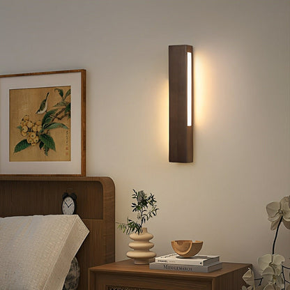 Lavisa - Modern Minimalist Wood Double-Sided LED Wall Sconce