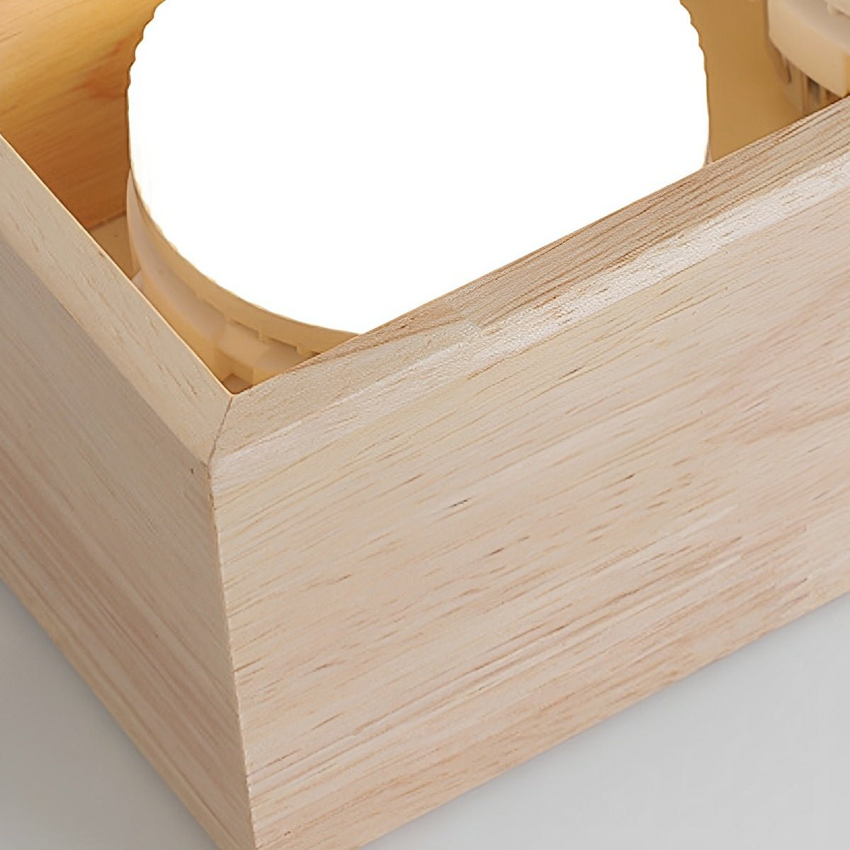 Lavisa - Wood Square LED Ceiling Spotlight Gimbal Fixture