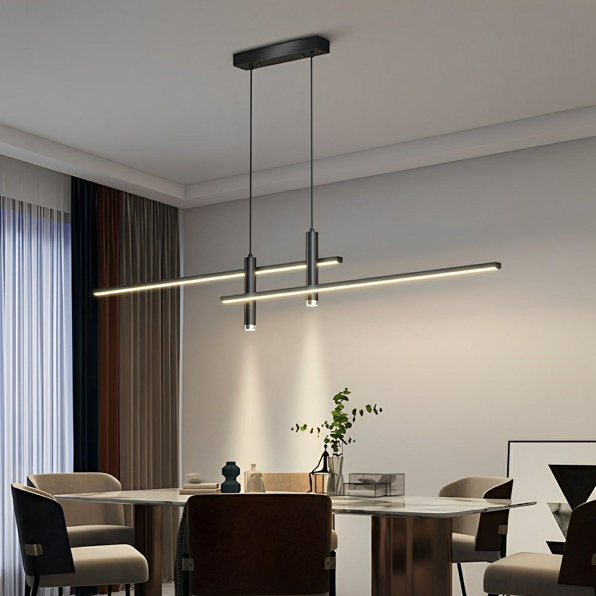 Lavisa - Modern Minimalist LED Strip Pendant Light