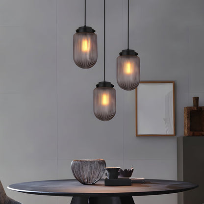 Lavisa - Ribbed Glass Pendant Light