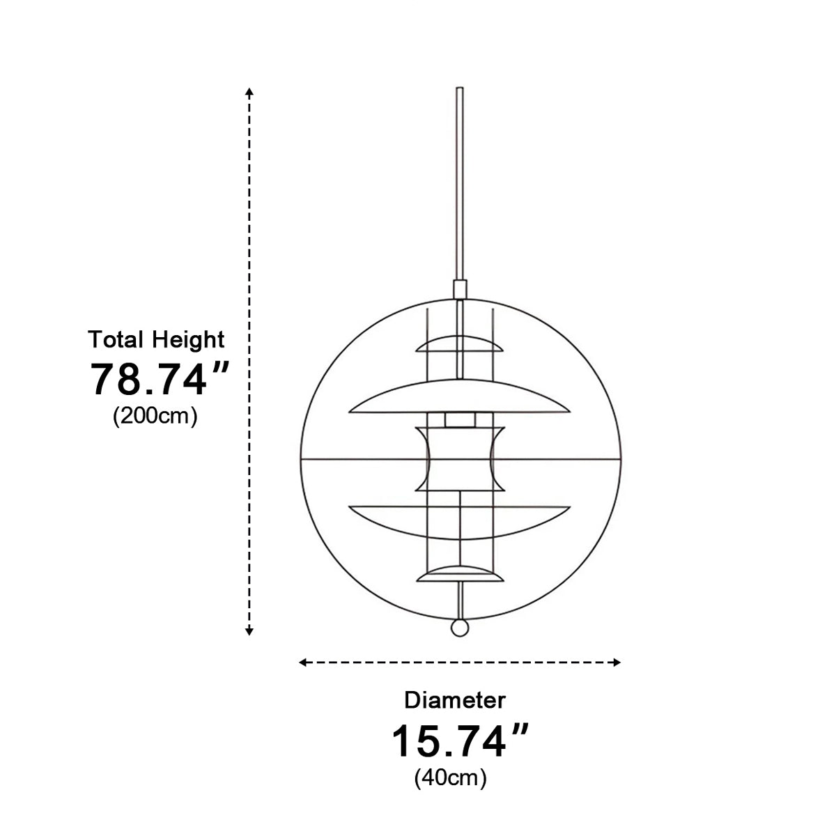Lavisa - Dimmable Planet Globe LED Pendant Light