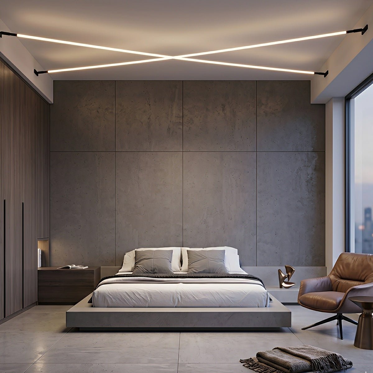 Lavisa - Modern Rotatable LED Linear Strip Light for Ceiling