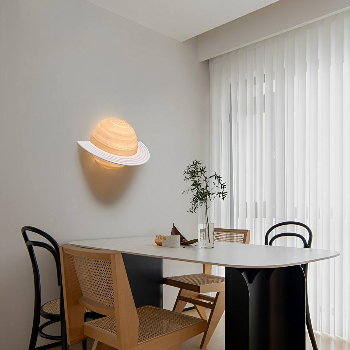 Lavisa - Modern Semicircle Saturn 3D Planet LED Indoor Wall Light