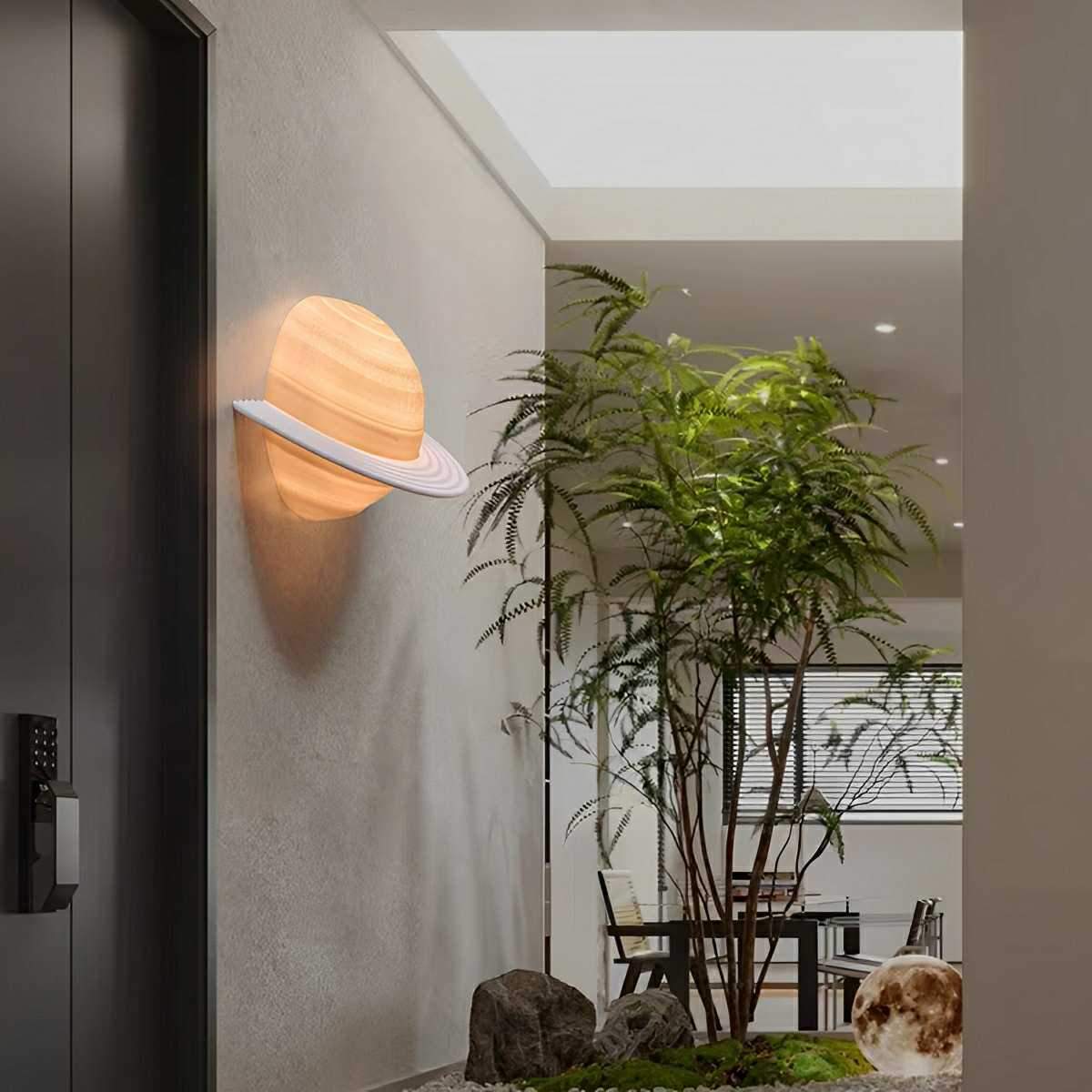 Lavisa - Modern Semicircle Saturn 3D Planet LED Indoor Wall Light