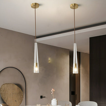 Lavisa - Modern Slim Conical Crystal Pendant Light
