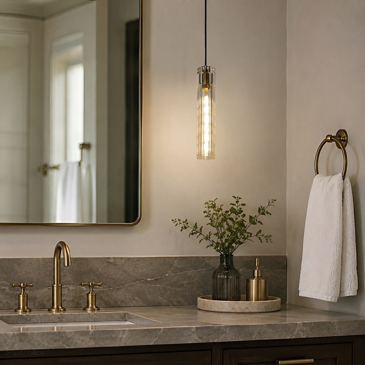 Lavisa - Slim Cylindrical Crystal LED Pendant Light