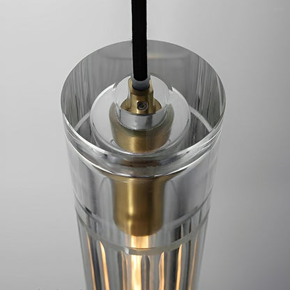 Lavisa - Slim Cylindrical Crystal LED Pendant Light