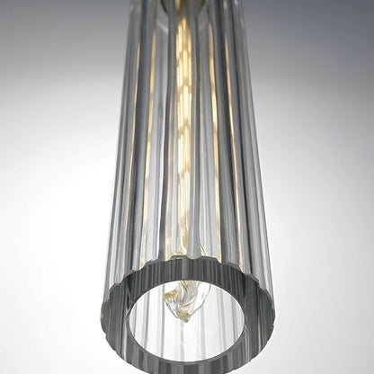 Lavisa - Slim Cylindrical Crystal LED Pendant Light