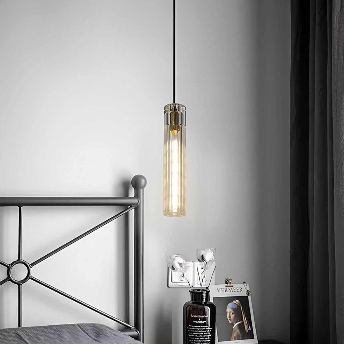 Lavisa - Slim Cylindrical Crystal LED Pendant Light
