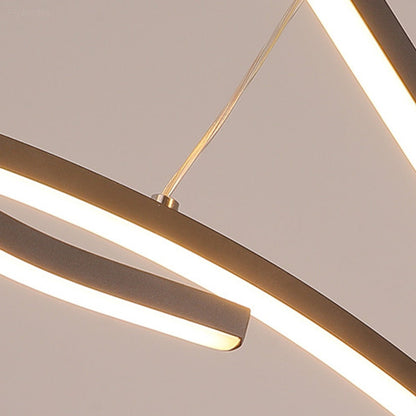Lavisa - Modern Wave LED Linear Pendant Light