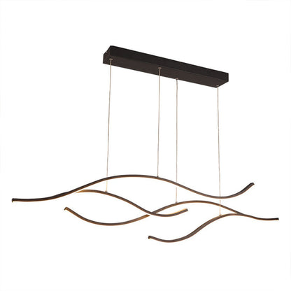 Lavisa - Modern Wave LED Linear Pendant Light