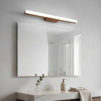 Lavisa - Modern Wood LED Vanity Light Minimalist Bathroom Mirror Wall Sconce