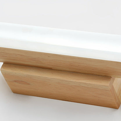 Lavisa - Modern Wood LED Vanity Light Minimalist Bathroom Mirror Wall Sconce