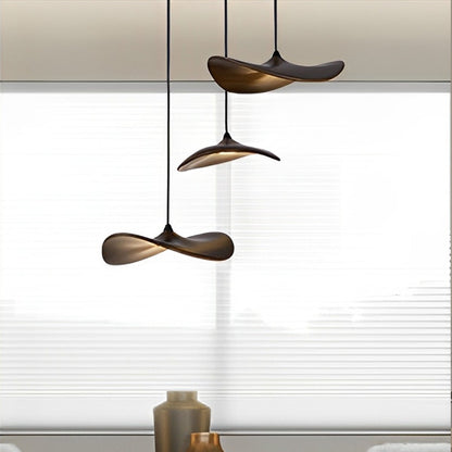 Lavisa - Modern Natural Wood Lotus Leaf LED Pendant Light